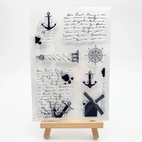 lighthouse transparent clear silicone stamp seal diy scrapbooking stencil coloring embossing decoration office school supplies