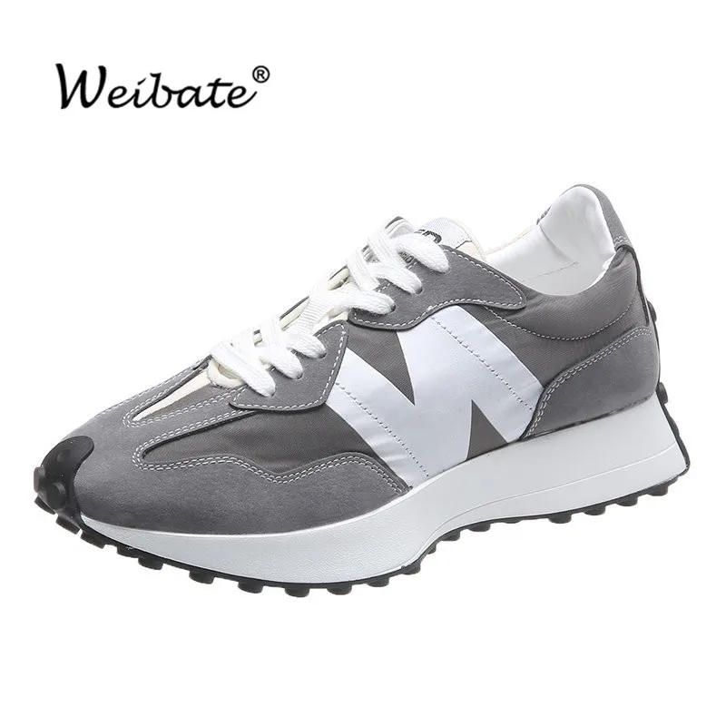 Кроссовки WEIBATE женские на плоской подошве дышащие прогулочные кеды повседневная