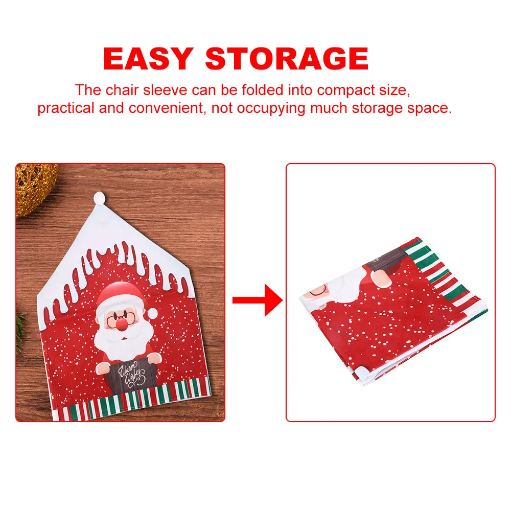 1 шт. чехол на стул с принтом Санта Клаус|Чехлы стулья| |