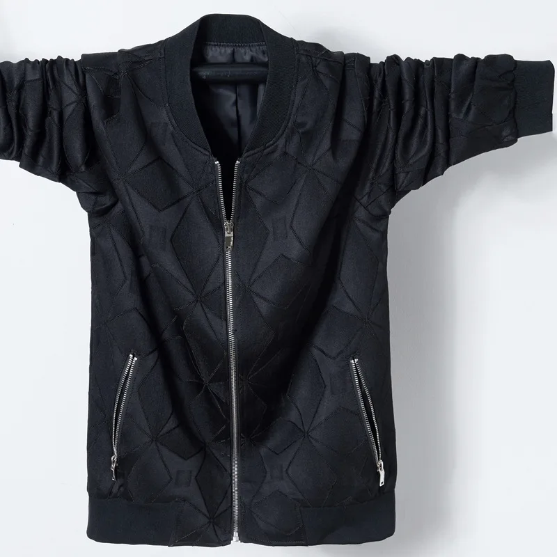 Мужская куртка бомбер в стиле милитари повседневная клетку с воротником стойкой