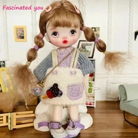new product 17cm mini cute makeup face bjd dolls ball jointed doll fashion clothes suit princess 18 bjd girl toy