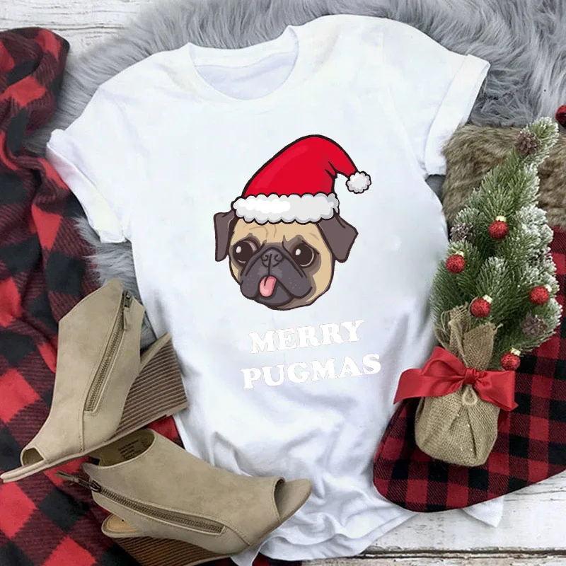 TJCJFO женская футболка с принтом веселого Рождества модная Милая графическим