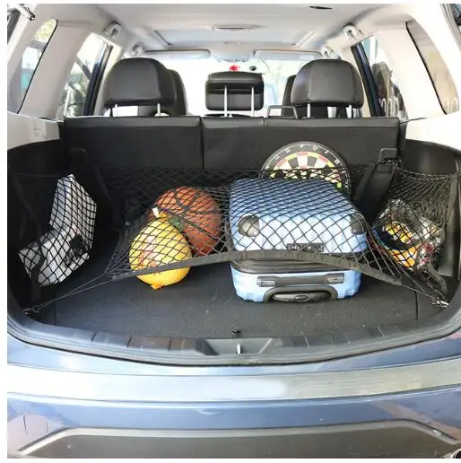 

for subaru forester xv 2018 2019 2020 black nylon car trunk storage net