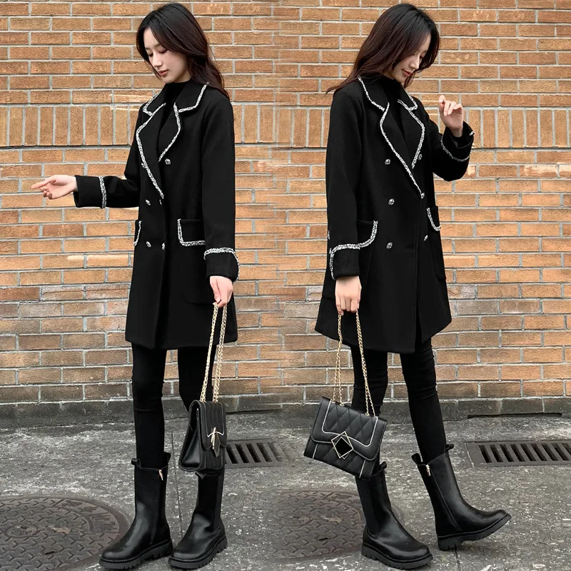 

2021 New Fashion Fashion Women Elegant Outwear Ladies Office Coat Long Women Trench