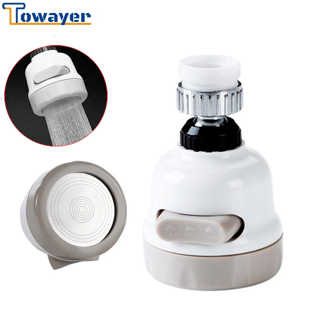 

Rotatable Sprayer Head Tap Kitchen Shower Faucet Tap Water Saving Faucet Filter Nozzle 3 Modes Faucet Filtered Accessories