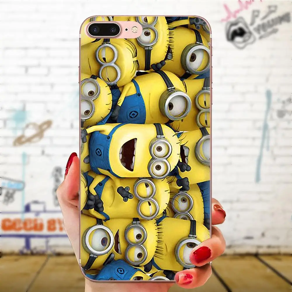 Мягкий чехол с принтом для телефона новый миньонами Galaxy Grand A3 A5 A7 A8 A9 A9S On5 On7 Plus Pro Star