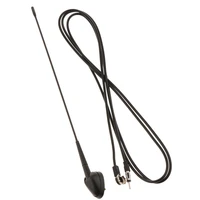 replacemen front roof mounted aerial antenna mast in black with a round base suitable replacement for most fiat models