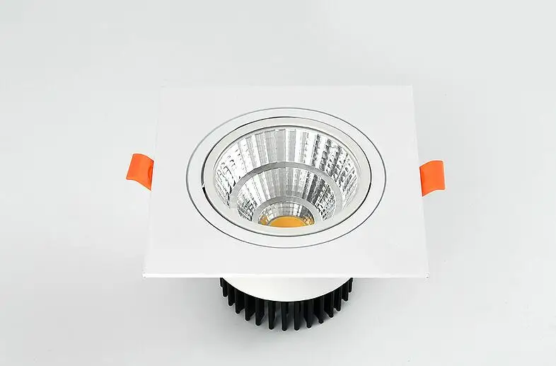 Квадратный cob Диммируемый светодиодный светильник потолочный Точечный 5 Вт 7 9 12