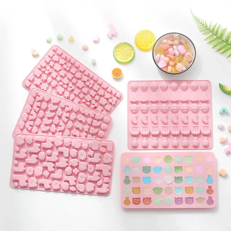 

28 Styles Silicone Mold Dropper Grids Gummy Animal Fondant Chocolate Candy Mould Cake Baking Decorating Tools 3D Mold Resin Art