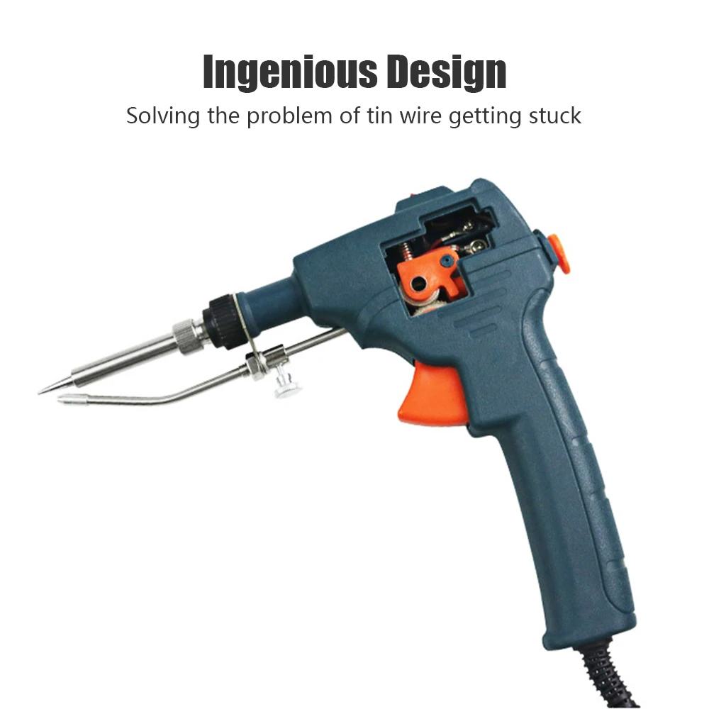 

60W Handheld Soldering Gun Internally Heated Electric Soldering Iron Tin Wire Welding Tool One Hand Easy Operation