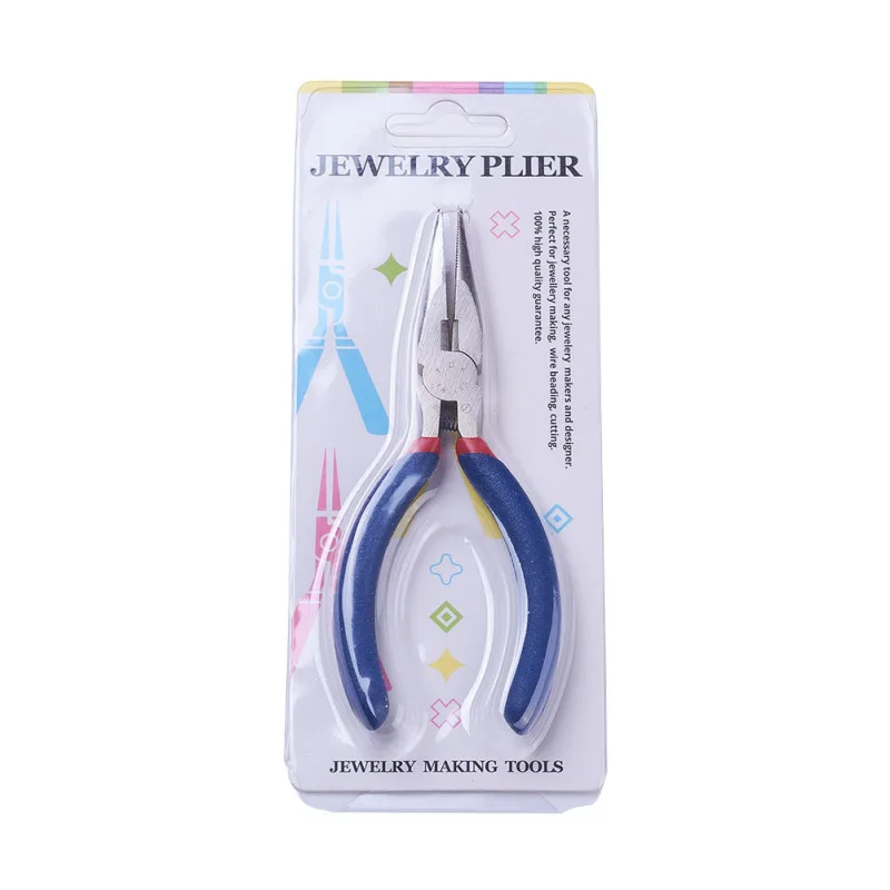 Wire Cutter Pliers Ювелирные плоскогубцы, набор, боковая резка, круглый нос, изогнутый нос, длинная цепочка, плоскогубцы Ferronickel, закаленная углеродом сталь для изготовления ювелирных изделий - Цвет: Wire Cutter Pliers