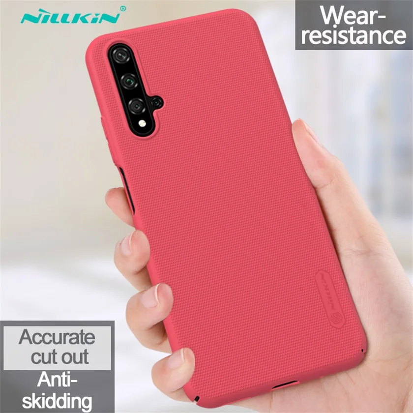 Red Для huawei Honor 20 20S Чехол Honor20 Pro чехол Nillkin супер матовый защитный Жесткий PC задний Чехол защитный чехол для huawei Nova 5T - Цвет: Red