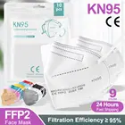 Респиратор FFP2 KN95 5 слоев, 5-100 шт., s Fpp2