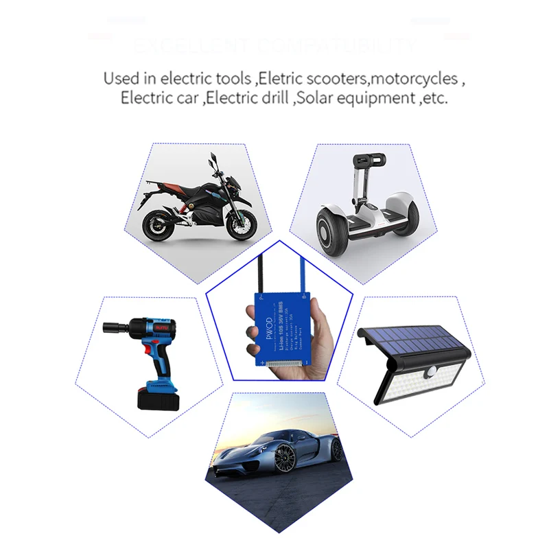 17S 60V Smart BMS 180A 150A 200A ток PCM с функцией баланса для 3 7 V Li-Ion E-bike Golf Cart Solar System Battery Pack |
