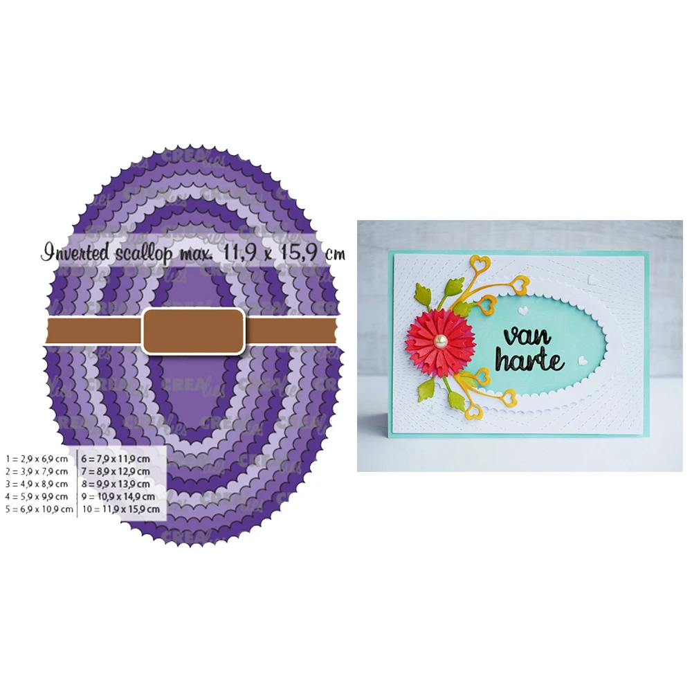 

Oval Lace Metal Cutting Dies No Stamps For Diy Paper Card Handmade Scrapbook Embossed Photo Album Decoration Die Cuts