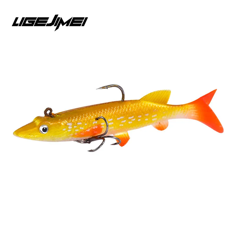 

Fishing Lure Swimbait Artificial Soft Bait Lure Wobler Jigging 95mm/14g Lead Jigs Soft Fishing Lures With Hook Sinking 2020 New