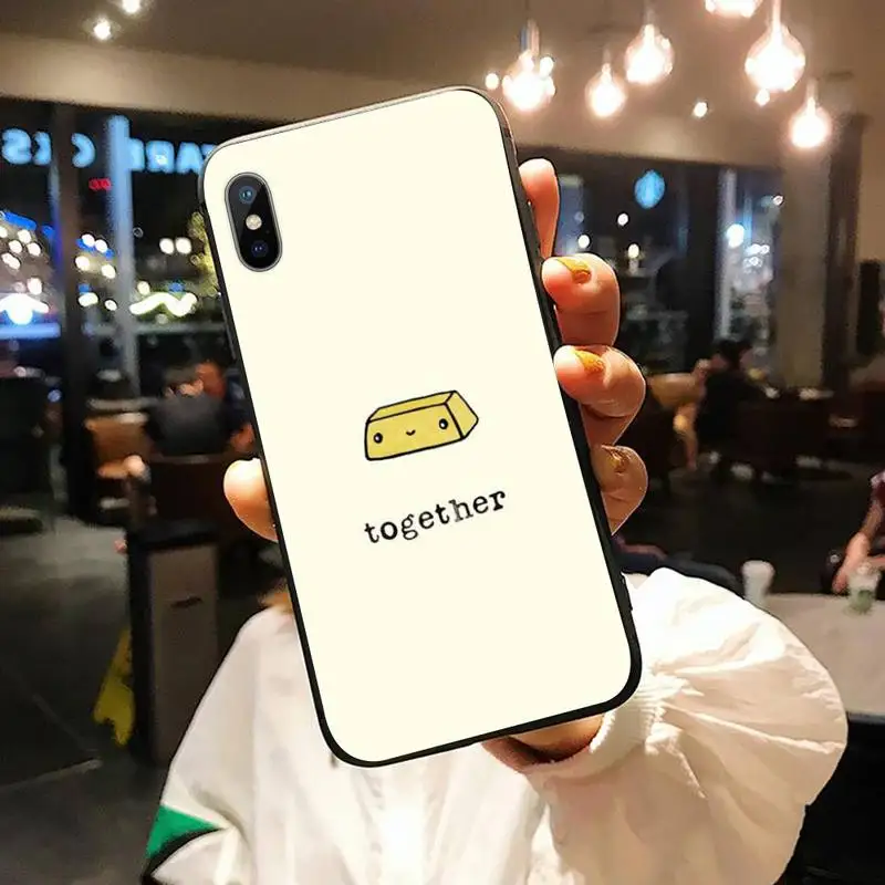 

Cute Milk Biscuits BFF Couple Phone Case for iPhone 11 12 pro XS MAX 8 7 6 6S Plus X 5S SE 2020 XR