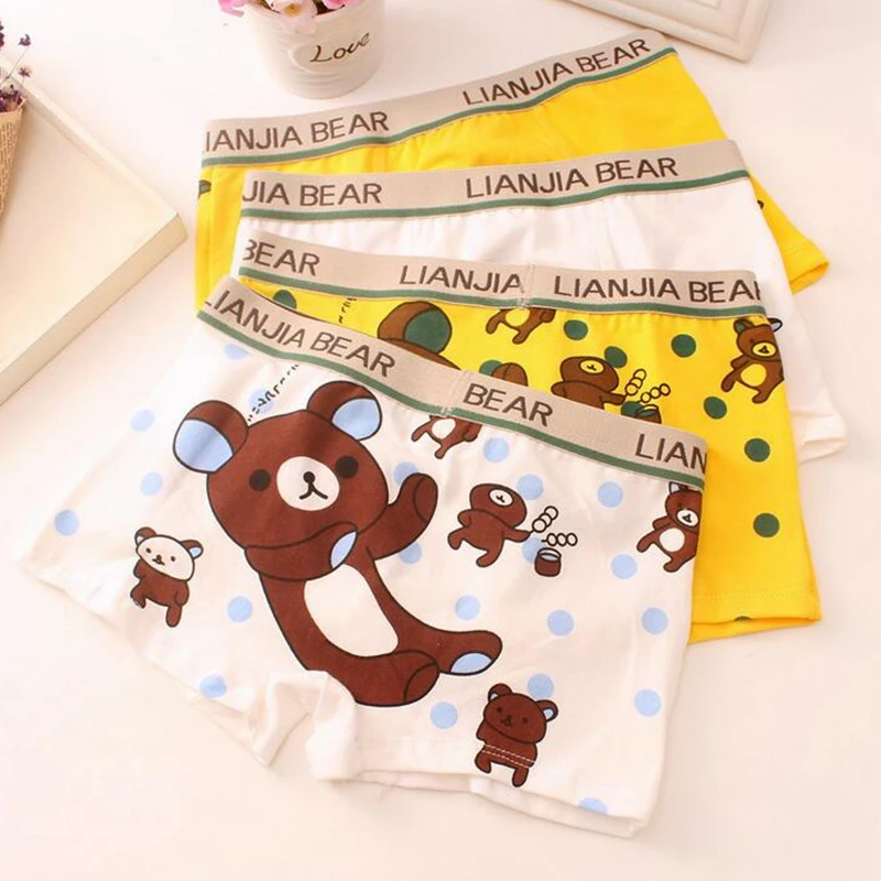 Нижнее белье для мальчиков хлопковые шорты маленьких нижнее детей 2-10 лет