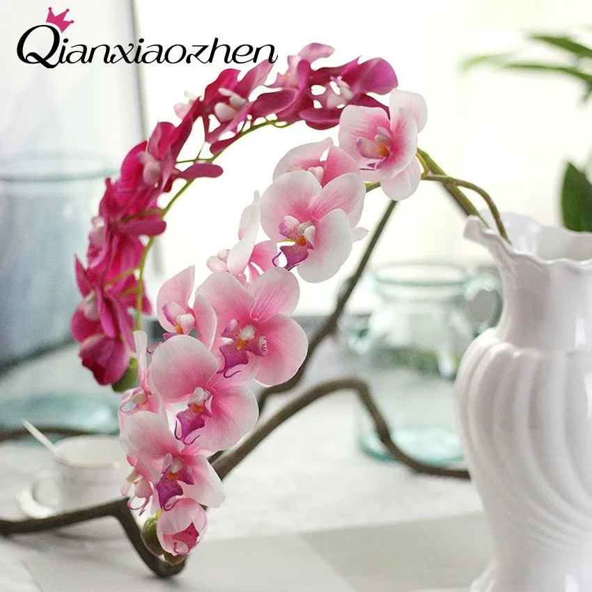 

Qianxiaozhen Butterfly Orchid Artificial Flowers For Wedding Fake Flowers Bouquet Wedding Flowers Home Decoration