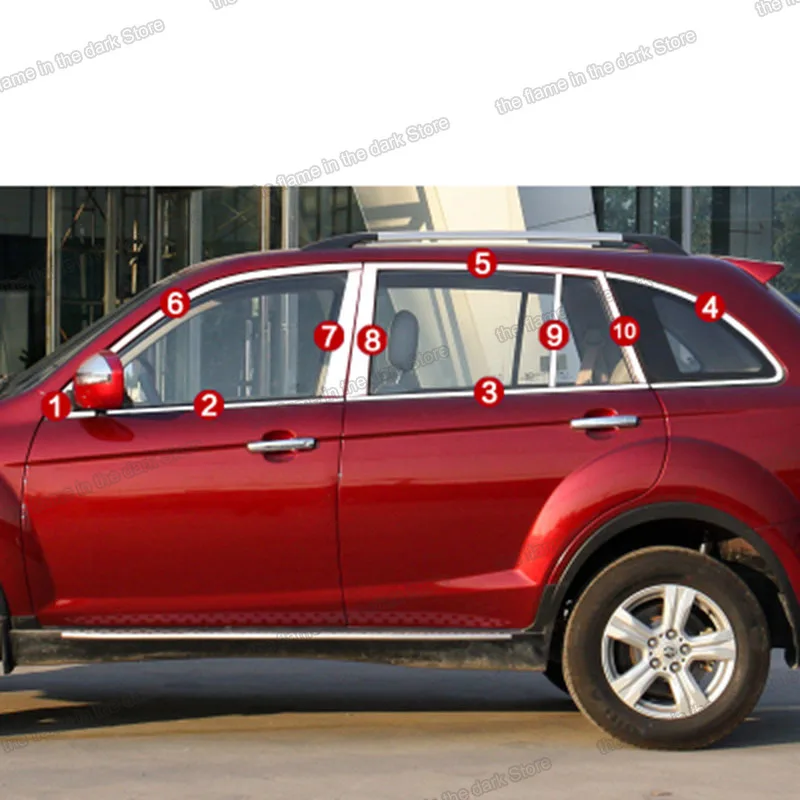 Стеклоподъемник lsrtw2017 из нержавеющей стали 304 для lifan x60 2011 2012 2013 2014 2015 2016 2017