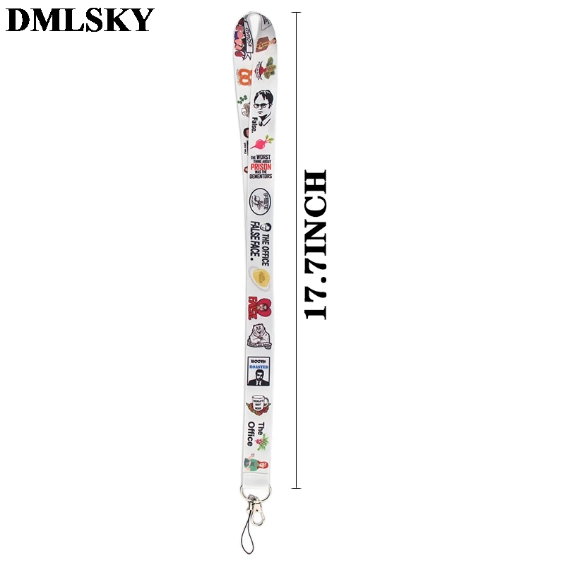 DMLSKY The Office TV Show Lanyard Keychain Lanyards for keys Badge ID Mobile Phone Rope Neck Straps Accessories Gifts M3779