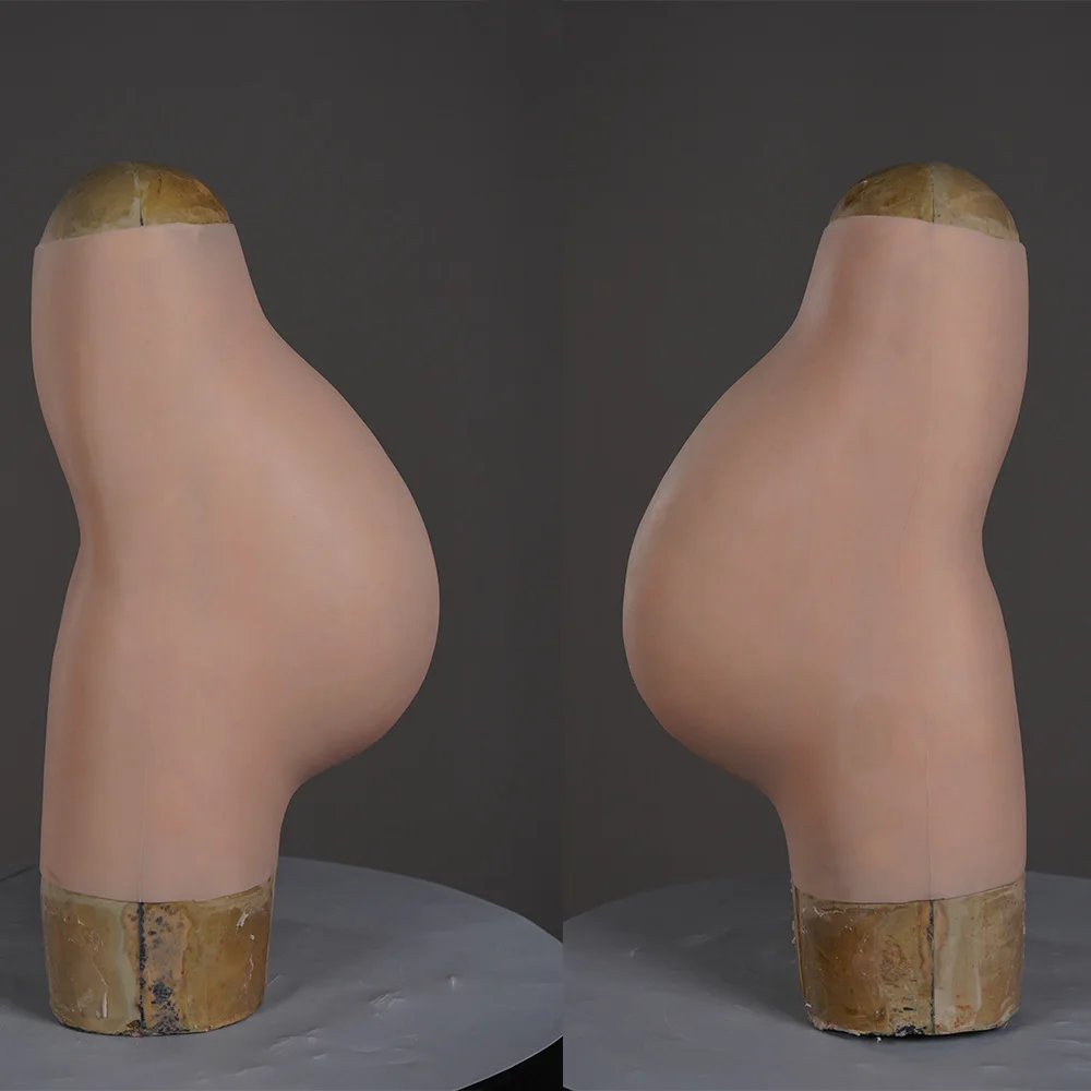 Поддельная силиконовая форма для живота беременных 9 месяцев большой протез