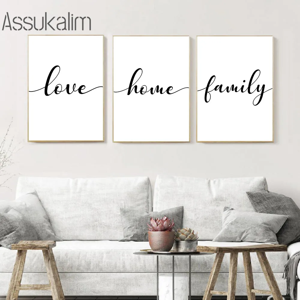 

Minimalist Canvas Print Love Paintings Family Quotes Art Prints Nordic Posters Modern Wall Pictures Bedroom Home Decoration
