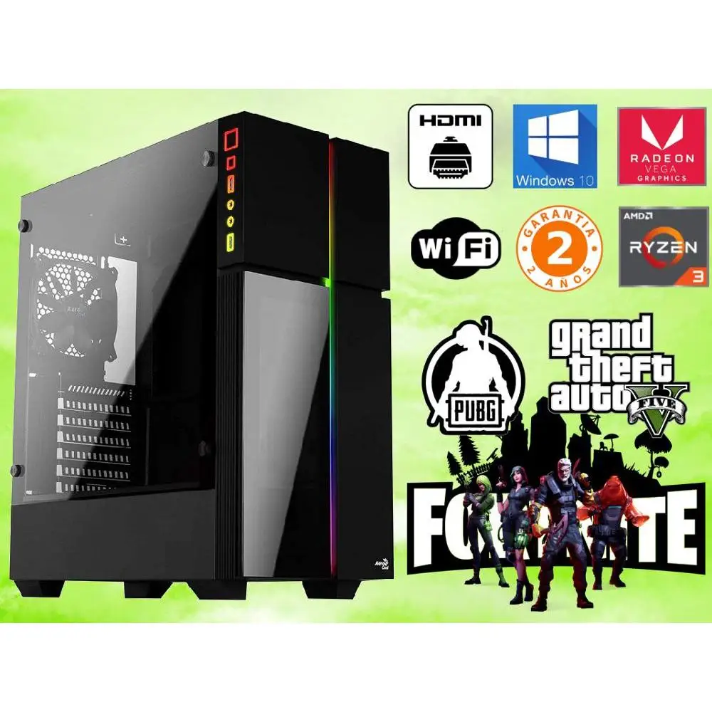 -Игры на ПК-Ryzen 3 2200g-8 жестких ГБ/16 ГБ ОЗУ-500 Гб/1 ТБ HDD-120/240 SSD-GPU: RADEON RX VEGA 8-WINDOWS 10-2 года
