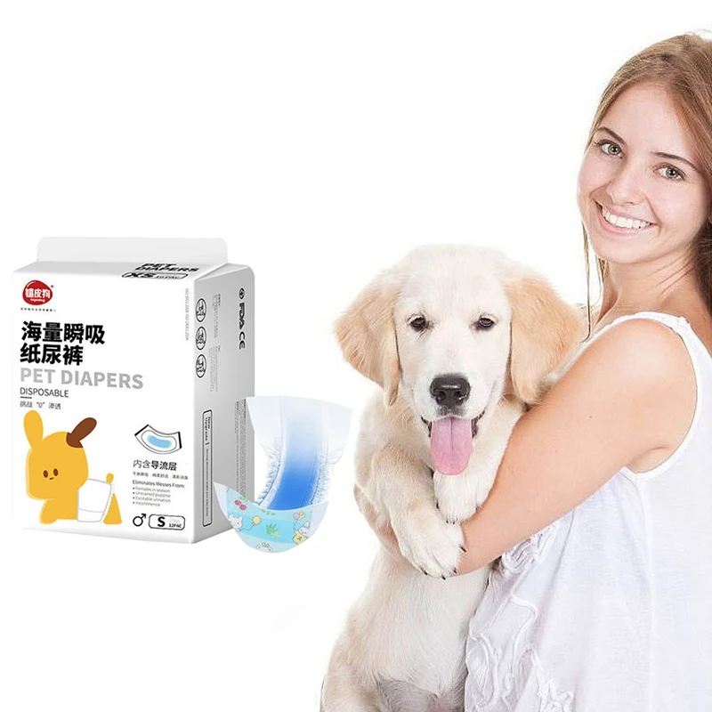 Одноразовые подгузники для собак супервпитывающие физиологические щенков Treddy