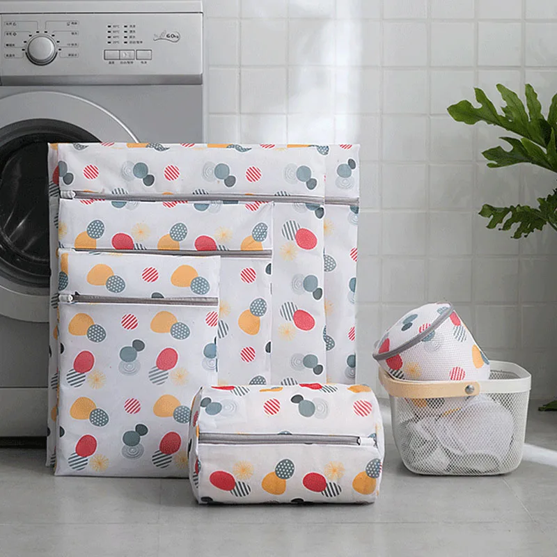 

Printing Foldable Laundry Bag Bathroom Accessories Travel Storage Bag Bra Bags Underwear And Socks Special Washing Bag