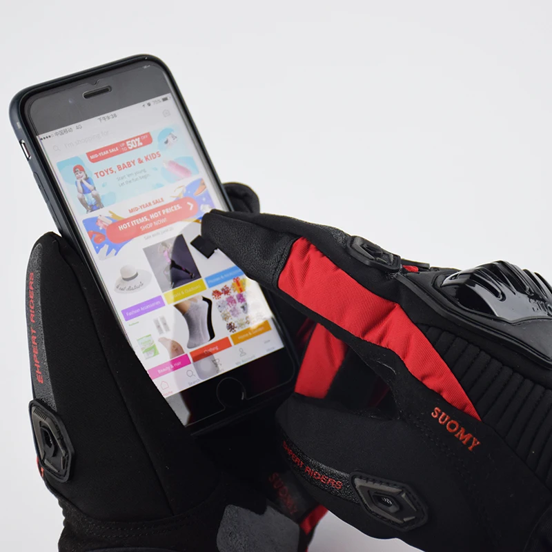 Suomy moto rcycle перчатки Для мужчин женщин Сенсорный экран 100% Водонепроницаемый
