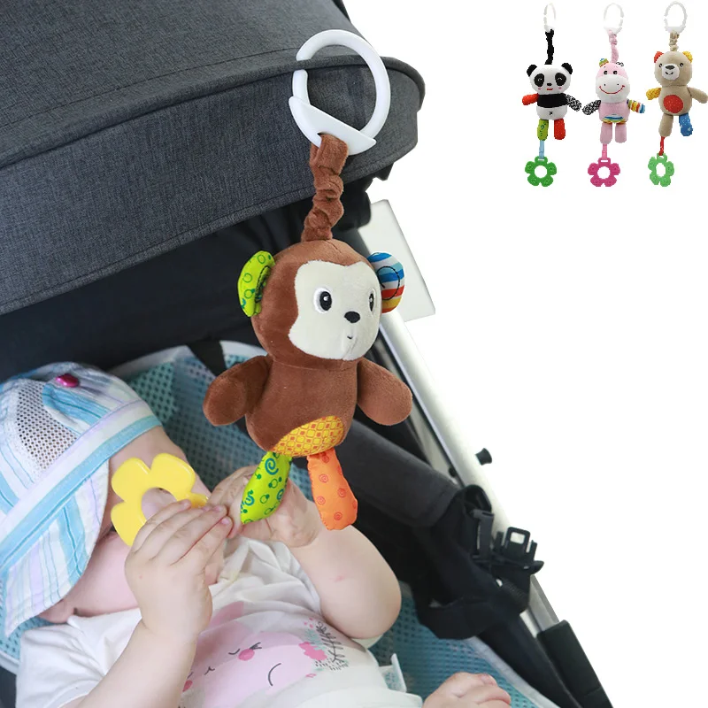 Детская плюшевая Подвеска для коляски с ручным заводом|Аксессуары колясок| |