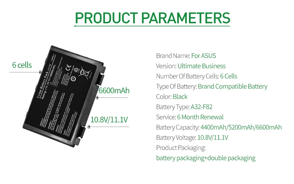 Apexway Батарея для Asus K60IJ K60IL K60IN K61 K61I K61IC K61L K6C11 K70A K70ID K70IJ K70IL K70AB K70AC K70AD K70AE K70I K70IC
