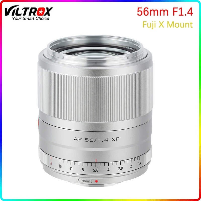 

VILTROX 56mm F1.4 Auto Focus Large Aperture Lens APS-C Compact lens for Fujifilm X-mount Mirrorless Cameras X-T10 X-T2 XT-3