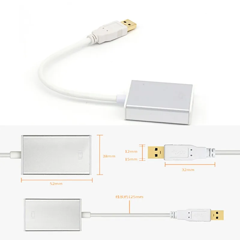 Высокое качество Профессиональный USB 3 0 к HDMI кабель адаптер конвертер для iPhone iPad