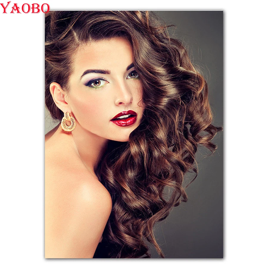 Картина из страз стразы 5D для парикмахерской вышивка крестиком творчества