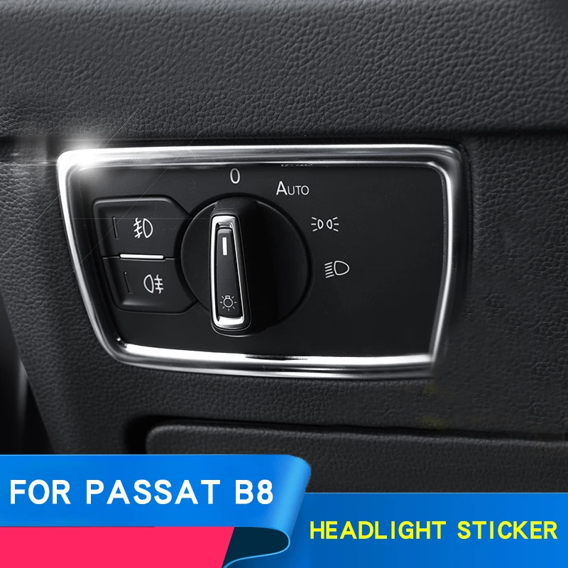 Накладная полоса для Volkswagen Passat B8 комплект накладок на панель переключателя фар