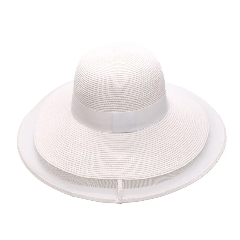 Брендовые летние пляжные шляпы от солнца с мягкой поверхностью для невесты