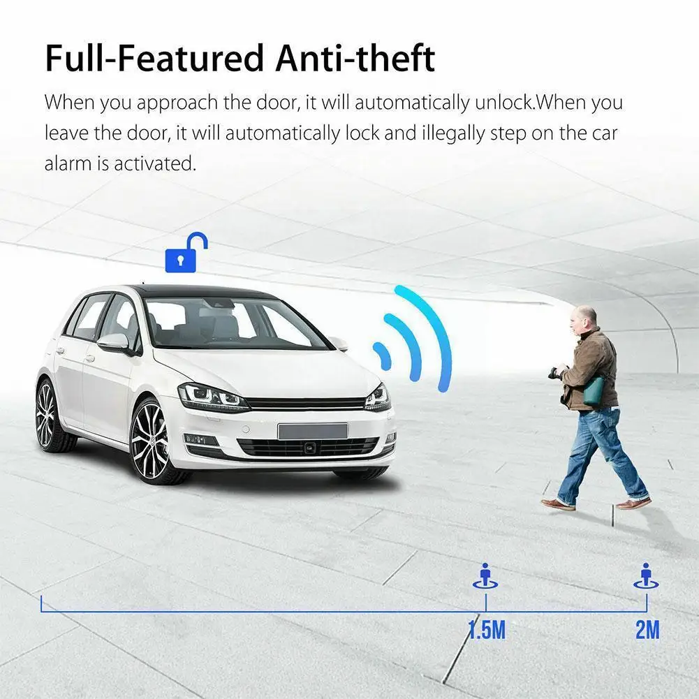 

Автомобильная сигнализация, кнопка запуска, стоп-ключ, Электронная блокировка, автомобильная центральная система без ключа, контроль входа...