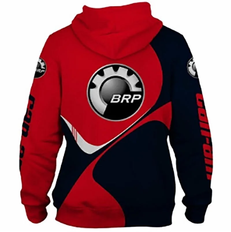 

New Men's Bombardier Motorcycle Logo Hoodie Casual Fashion Harajuku High Quality Sweatshirt Off-Road Brand Hip Hop Men's