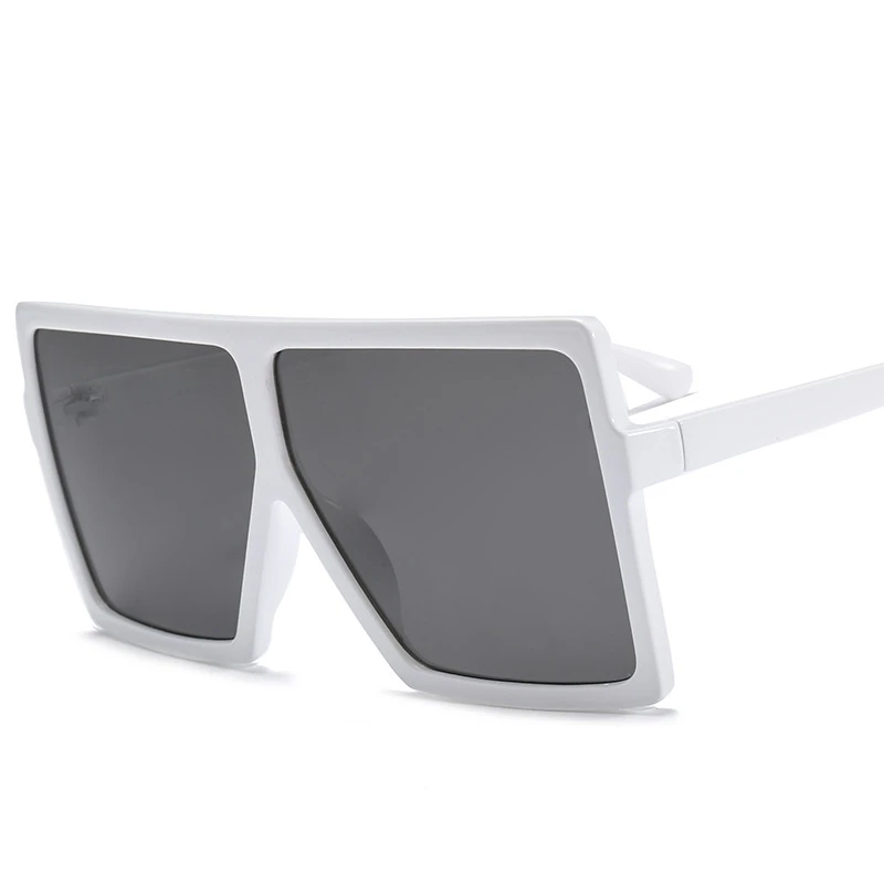 

2019 Oversized Sunglasses Women Brand Square Sun Glasses Brown Black Pink Lens Shades UV400 Ladies Goggles Low price
