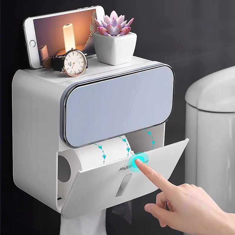 

Водонепроницаемая коробка для туалетной бумаги, коробка для туалетной бумаги без отверстий, креативная коробка для салфеток, держатель для...