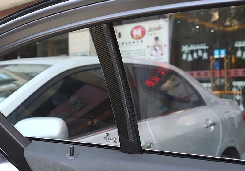 

Auto Modification ABS Car Window B C Pillar Post Decorator Cover Strips Trim For BMW 5 Series G30 528li530li540li 2018-2020