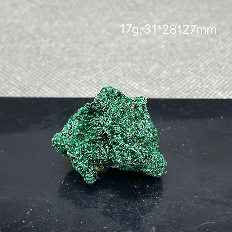Натуральный Зеленый Малахит необработанный Камень Красивая спица с вельветовым
