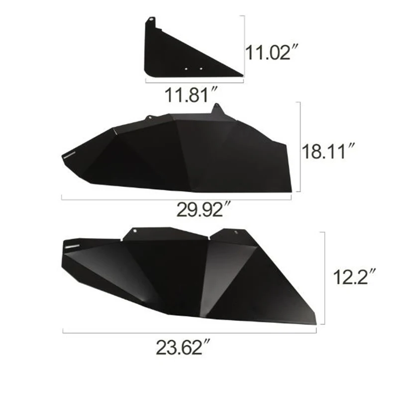 

Polaris 2014-2019 RZR Four Door 4D 900 / 1000 / Turbo Lower Door Panel Inserts