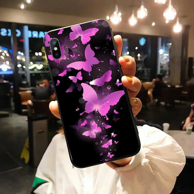 

Cute Butterfly animal pattern Phone Case for iPhone 11 12 pro XS MAX 8 7 6 6S Plus X 5S SE 2020 XR