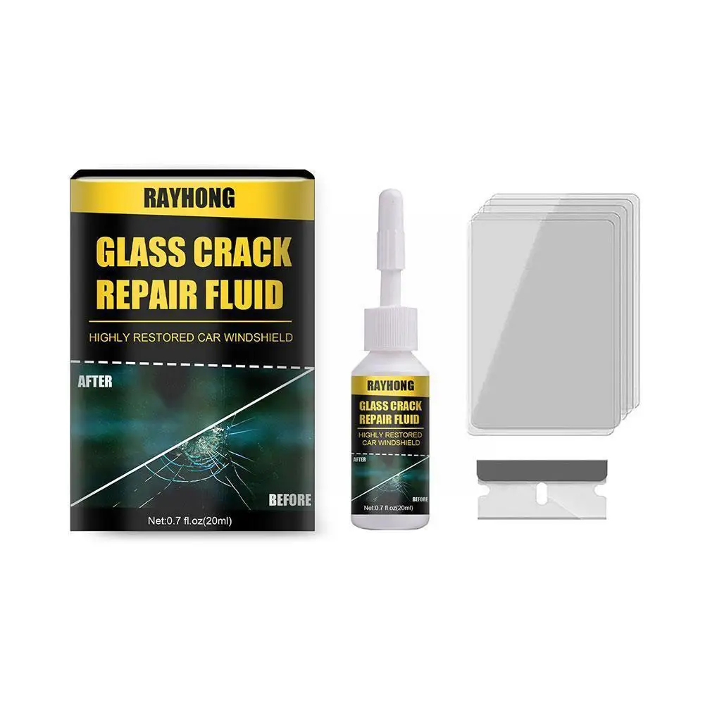 

Car Window Glass Repair Tool Cracked Scratch Restoring Agent Windshield Auto Restore Glass Accessories Kit Repair Liquid A9g5