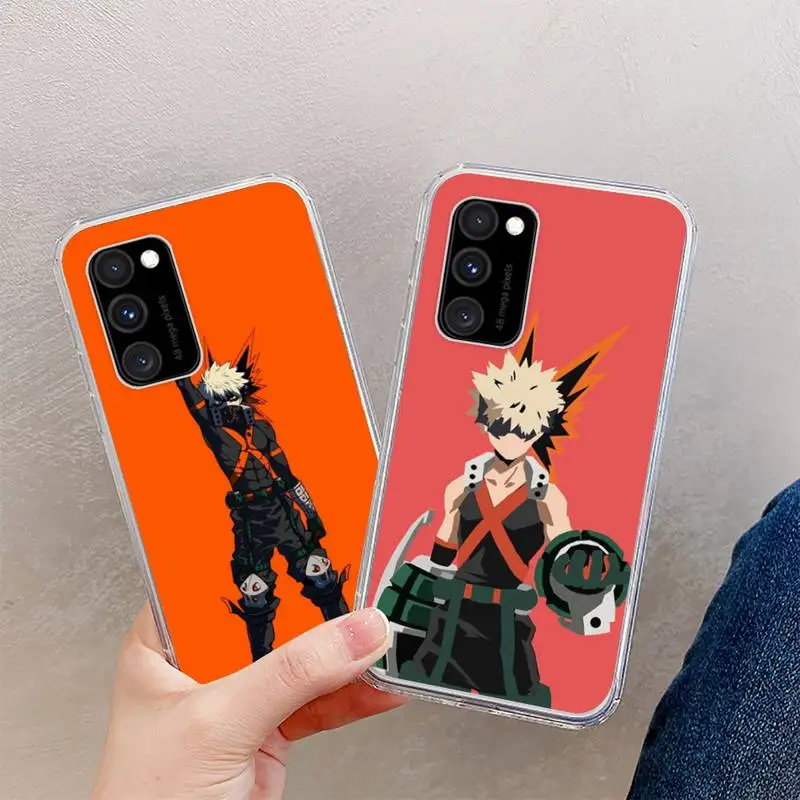 

my Hero Academia Phone Case Clear For Samsung A 51 50 71 70 S 21 Huawei P 40 30 honor 20 10 i OnePlus 9 8 7 t x Pro Lite Plus