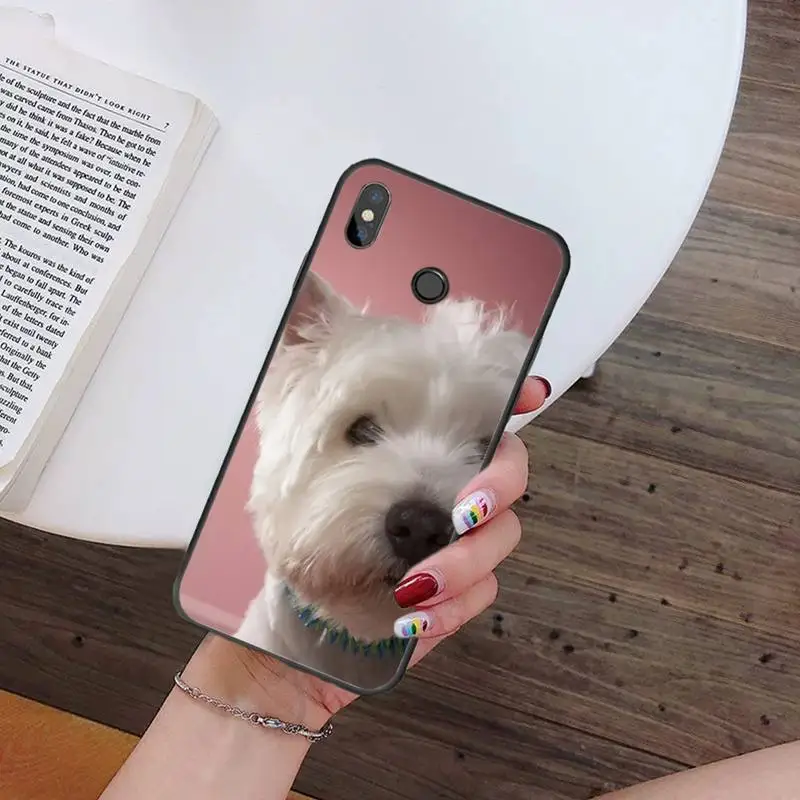 

Cute Westie Terrier Dog Puppy Phone Case For Xiaomi Redmi note 7 8 9 t k30 max3 9 s 10 pro lite