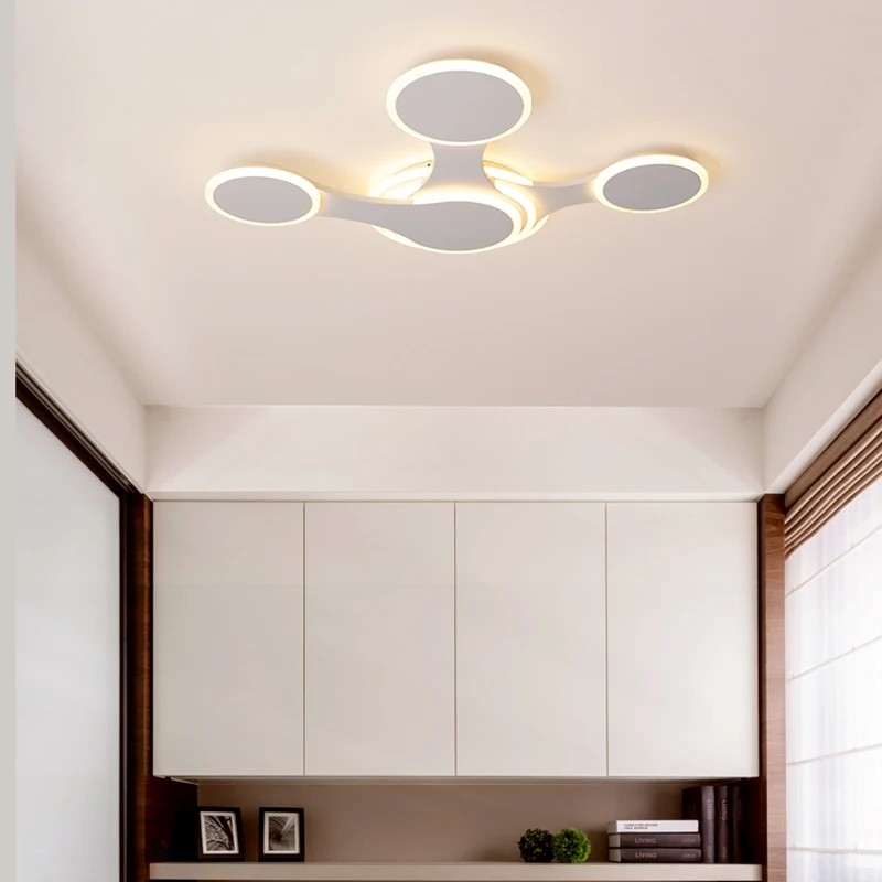 Люстра для спальни гостиной Современная Потолочная люстра с дистанционным